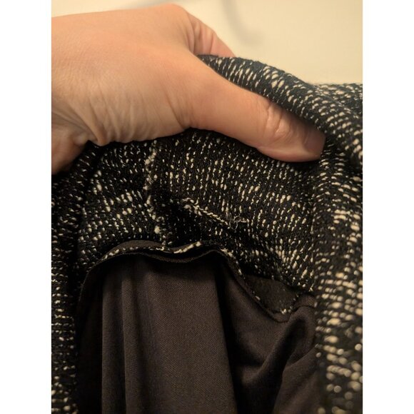 Talbots Black/White A-Line Tweed Skirt, Size 16W - Picture 6 of 7